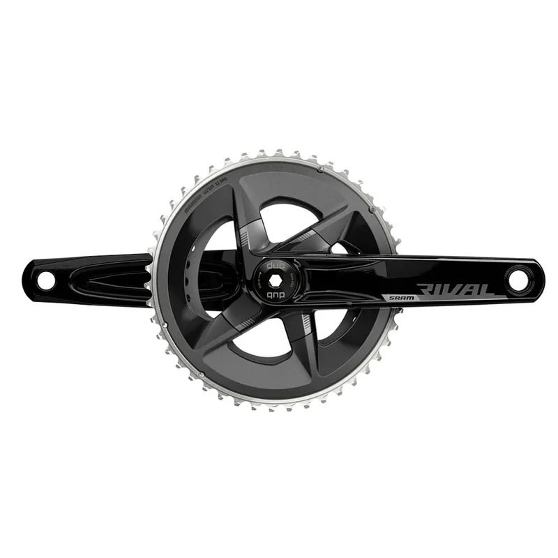 Letzte Chance SRAM Rival (D1) Kurbelgarnitur 2x12-fach - 48/35 Zähne - DUB - schwarz - Kettenlinie 45mm