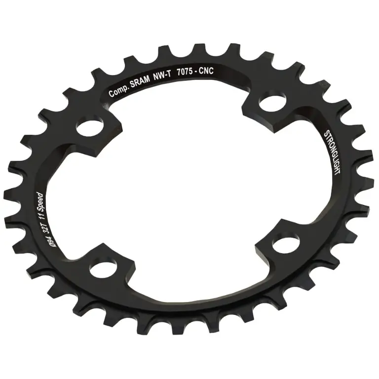 Neue Kollektion Stronglight MTB Narrow-Wide Kettenblatt - 4-Arm - 94mm - für SRAM X01 - schwarz