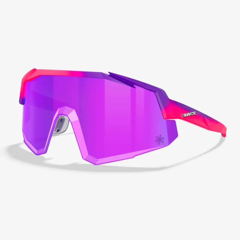 Supacaz Orbitron Lazer Brille - Neon Pink / Neon Purple Purple Kush Lazer Lens Knallerangebot