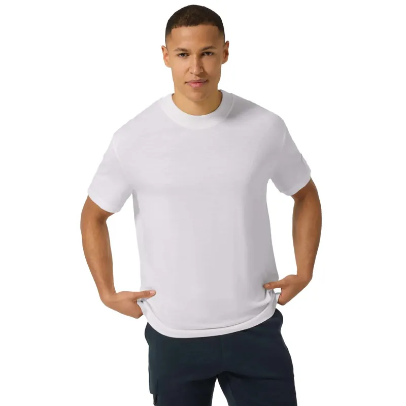 SUPER.NATURAL Casual Rib Bio J T-Shirt Herren - Fresh White Top-Preis