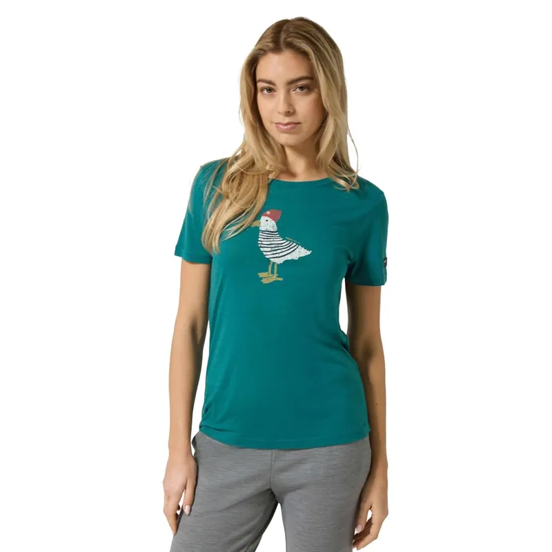 Geprüft SUPER.NATURAL Johnny T-Shirt Damen - Pacific/Various