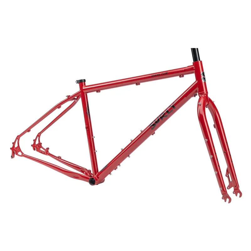 Billig Surly BRIDGE CLUB - 26"+/27.5"+/700c MTB Rahmenset - 2026 - lingering cranberry