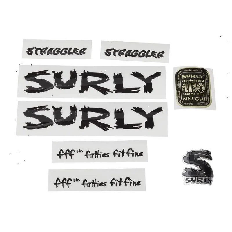 Highlight Surly Straggler Rahmen Aufkleber Set - schwarz