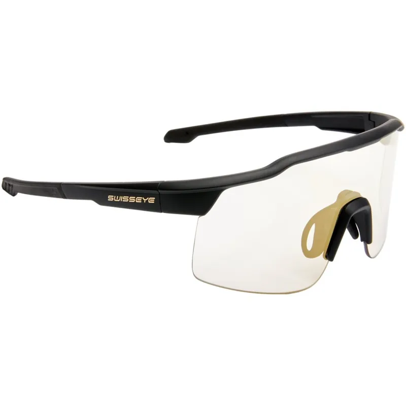Swiss Eye Racer 2 Brille - Photochromic - Black Matt/Black - Photochromic Clear-Smoke Gold Revo 12451 Abverkauf