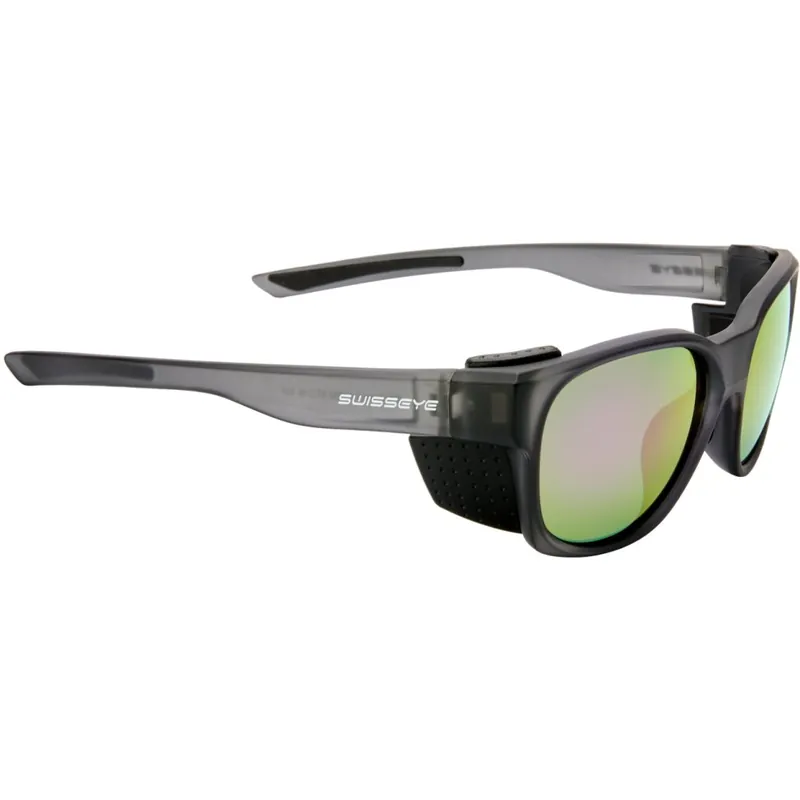 Bestseller Swiss Eye Peak 2 Brille - Polarized - Crystal Grey Matt/Black - Green Purple Revo 12952