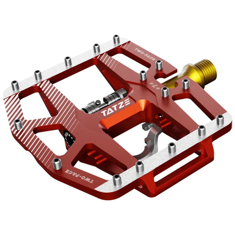 Knallerangebot Tatze TWO-FACE² TI Kombi-Pedale - rot