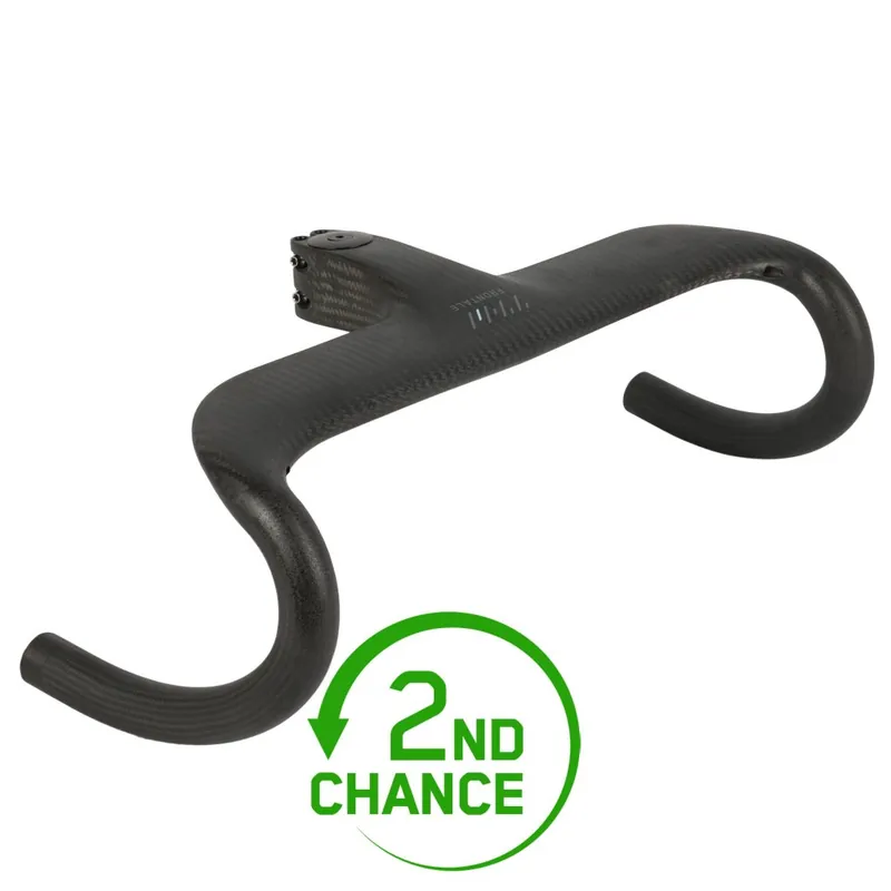 THM Frontale Aero Lenker-/ Vorbau-Einheit - Natural Carbon - 380mm - B-Ware - SC001 Meistverkauft