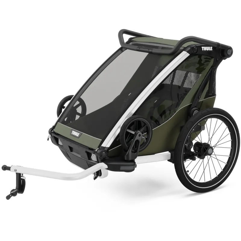 Thule Chariot Lite 2 - Fahrradanhänger für 2 Kinder - vintage green Saisonangebot