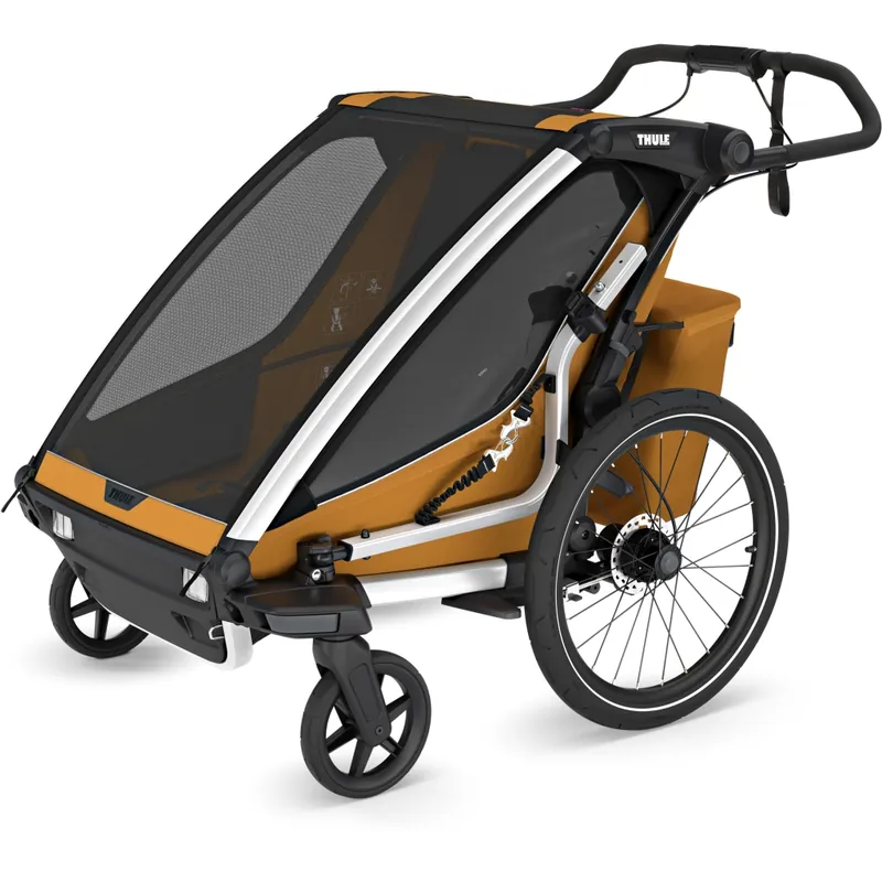 Thule Chariot Sport 2 Double - Fahrradanhänger für 2 Kinder - natural gold Begrenztes Angebot
