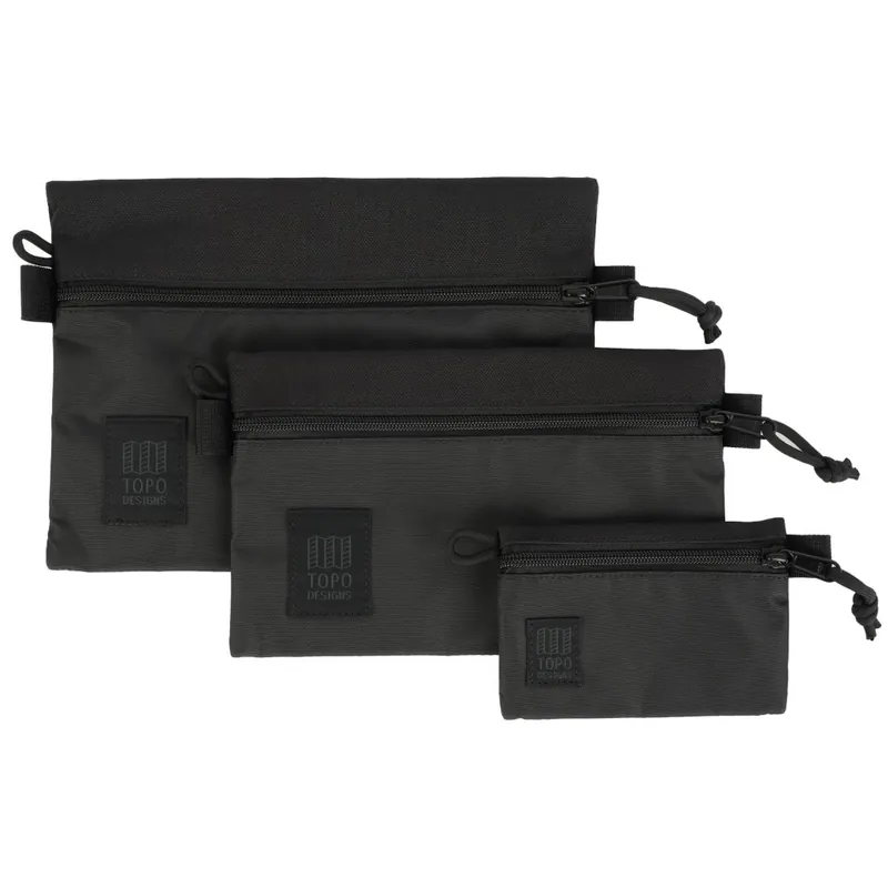 Beliebt Topo Designs Zubehörtaschen-Set - Schwarz/Schwarz/Schwarz