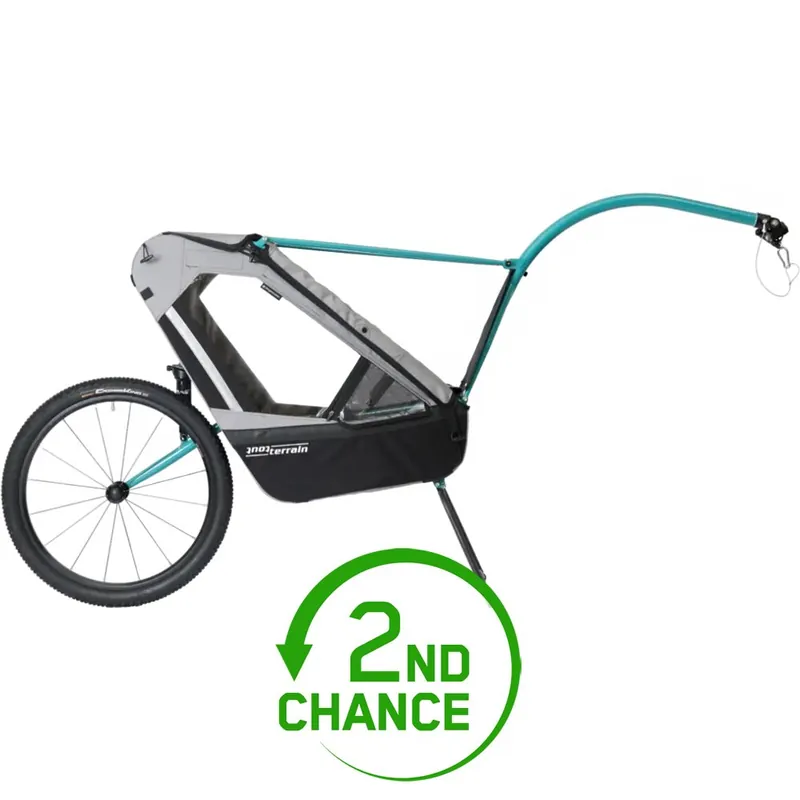 Tout Terrain Singletrailer II Sport TT Edition Fahrradanhänger für 1 Kind - black/grey/turquoise - B-Ware Preisreduziert