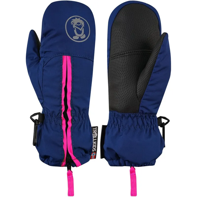 Trollkids Troll Fäustlinge Kinder - Navy/Magenta Preisknaller