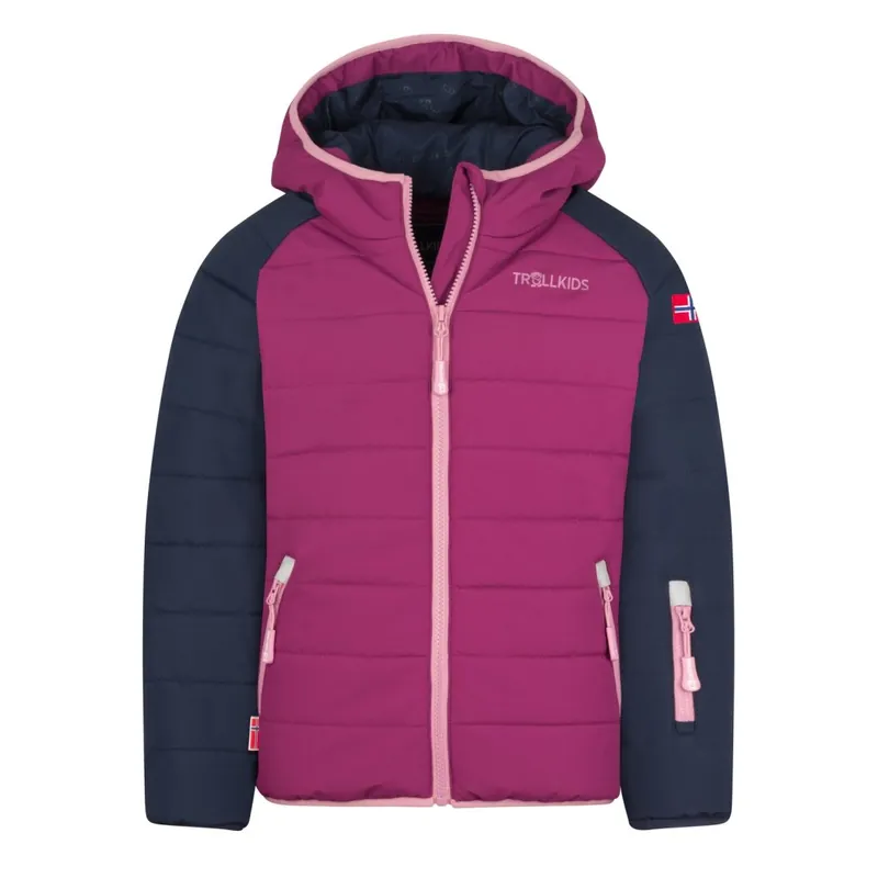 Knallerangebot Trollkids Hafjell PRO Schneejacke Kinder - Navy/Plum/Mauve