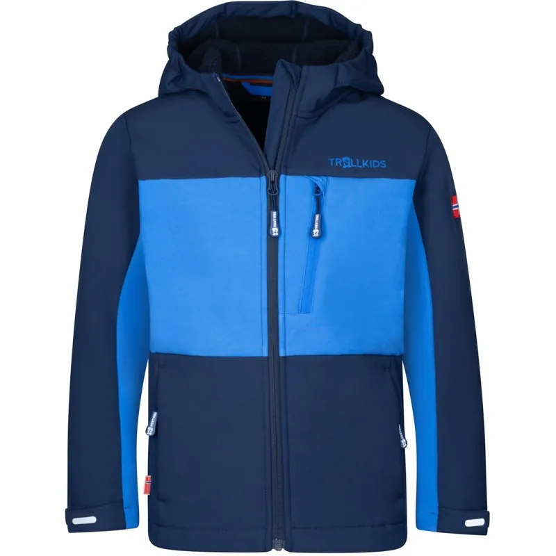Trollkids Bergsfjord Jacke Kinder - Navy/Electric Blue Knallerangebot
