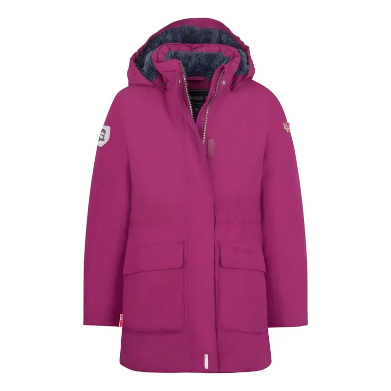 Trollkids Alesund Wasserdichter Daunen-Mantel Mädchen - Plum/Navy Sofort Bestellen