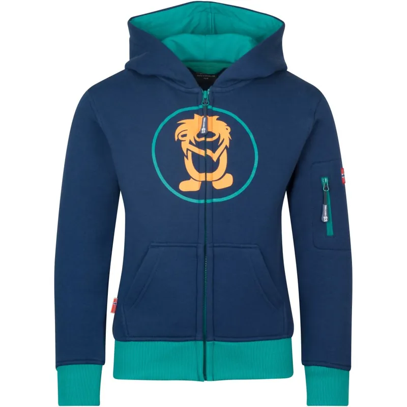 Top-Preis Trollkids Sortland Kapuzenjacke Kinder - Dark Indigo/Sea Green