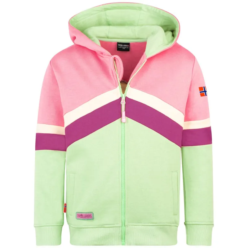 Trollkids Flekkefjord Jacke Mädchen - Candy Pink/Fresh Berry Neu Im Sortiment