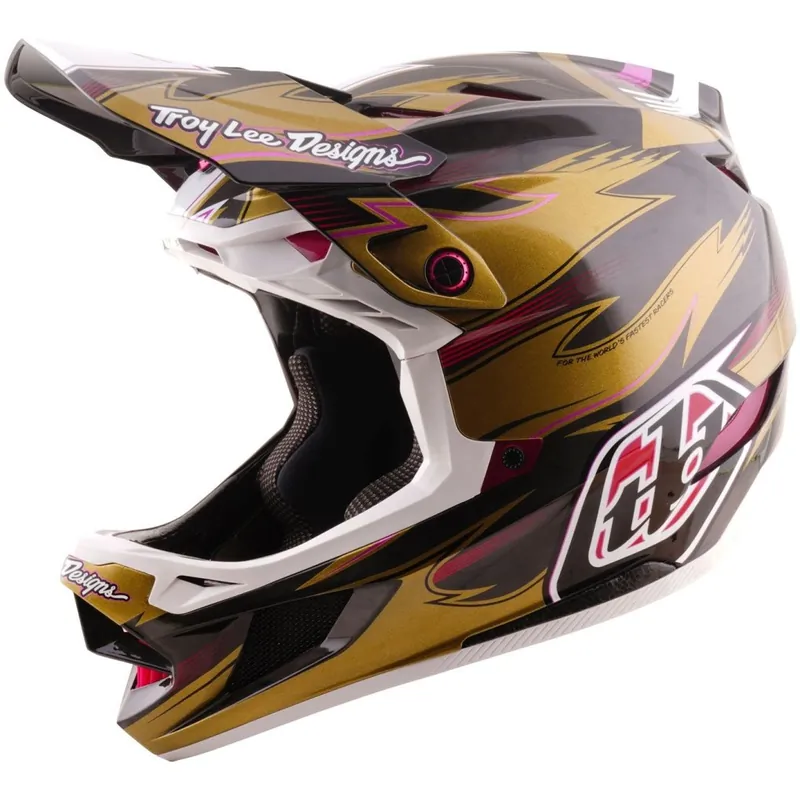 Beliebt Troy Lee Designs D4 Carbon MIPS Helm - Le Cyclops Collection - Gold