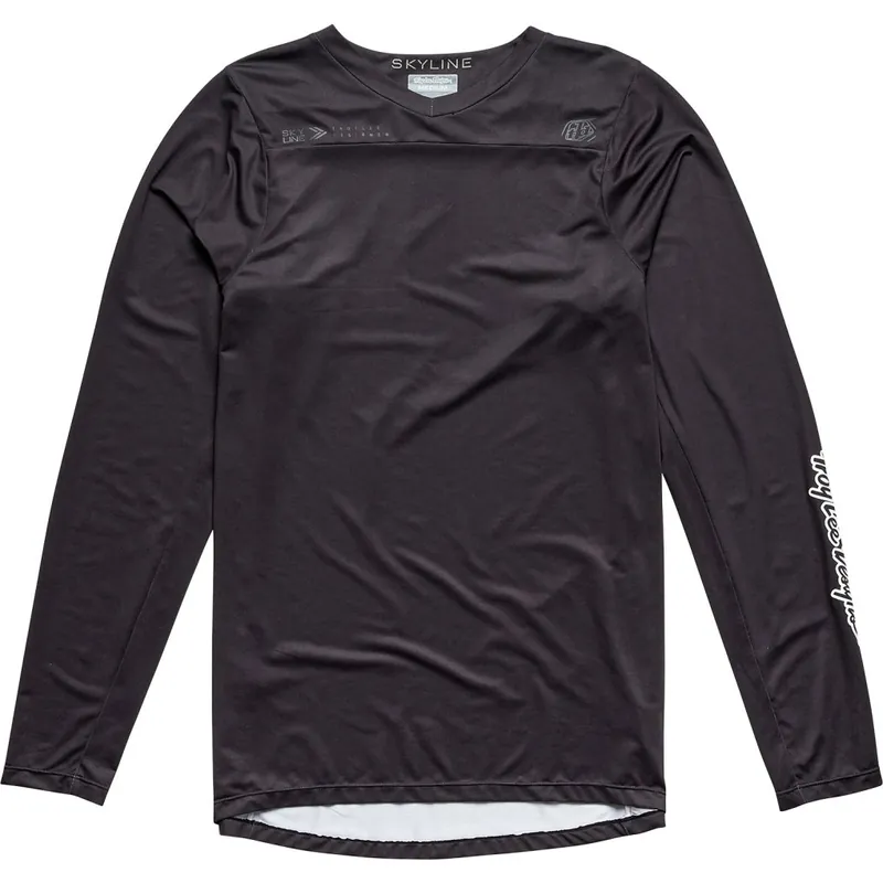 Troy Lee Designs Skyline Langarmtrikot Herren - Mono Black Online Kaufen