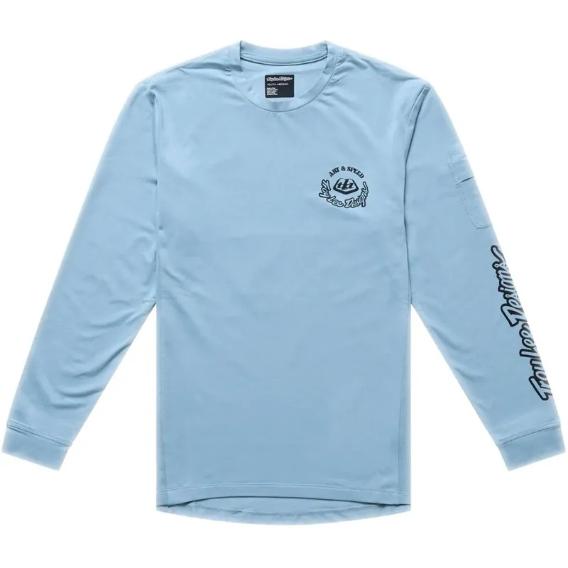 Troy Lee Designs Ruckus Ride Langarmtrikot Kinder - Carbs Dawn Blue Nur Heute