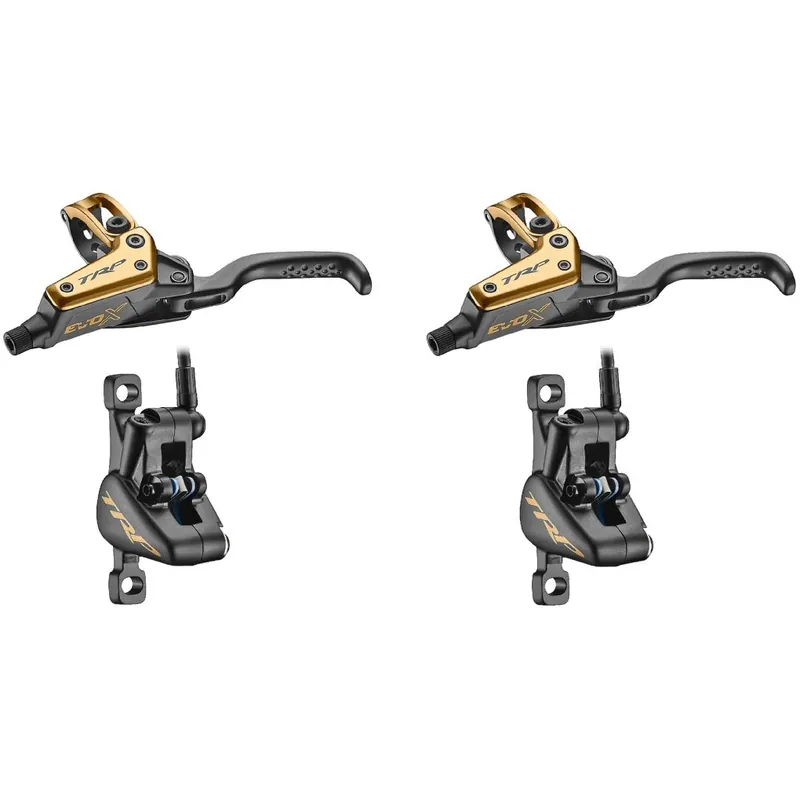 TRP EVO X Scheibenbremse 2-Kolben - Set (Vorn + Hinten) gold Schneller Versand