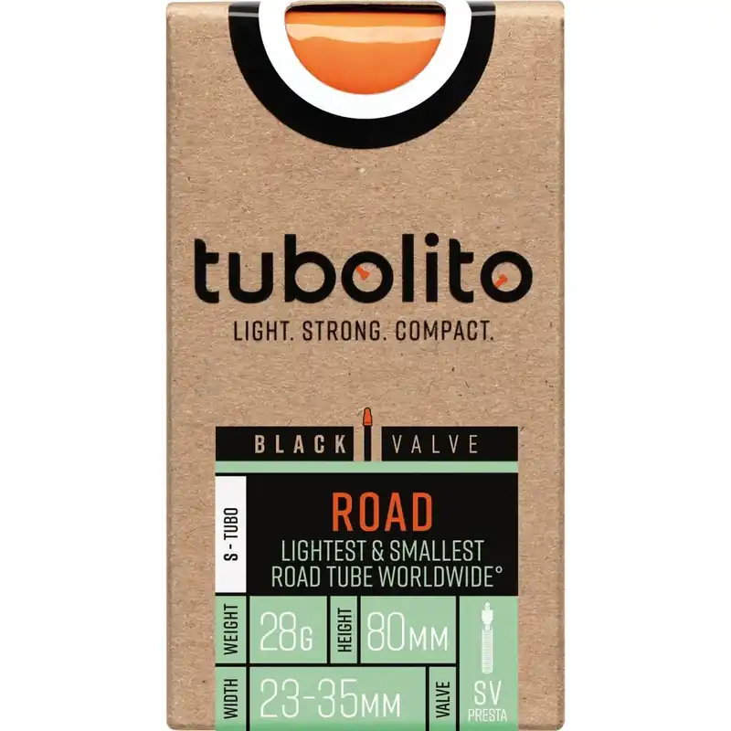 Nur Für Kurze Zeit Tubolito TPU Road Schlauch - 28" S-Tubo 23-35mm - SV - 80mm schwarz