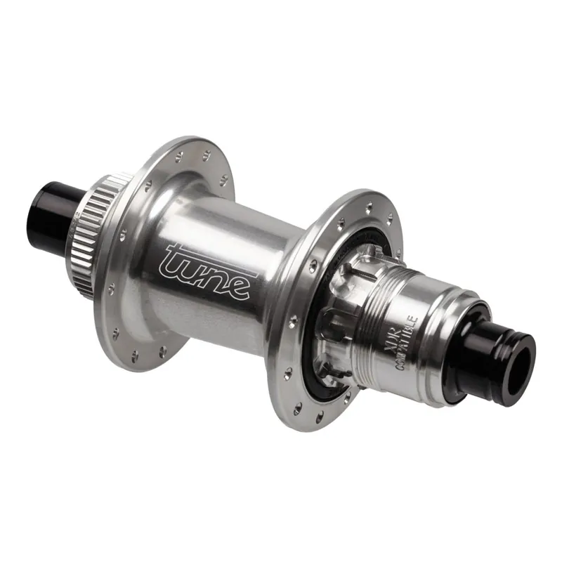 Preiswert Tune Micro CL Hinterradnabe - Standard Lager Centerlock 12x142mm - 28-Loch - HG10/11/12 - silber