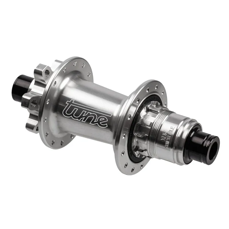 Bestseller Tune Micro Boost Hinterradnabe - Standard Lager 6-Loch 12x148mm - 32-Loch - HG10/11/12 - silber