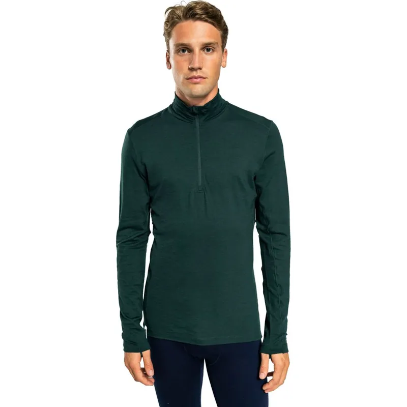 Ausverkauf Ulvang Hero Half Zip Langarm-Unterhemd Herren - Beetle Green
