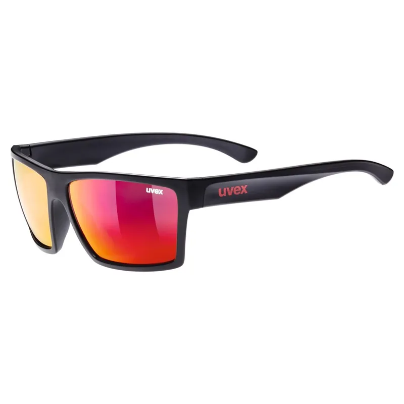Uvex LGL 42 Brille - black matt/mirror red Neu Im Sortiment