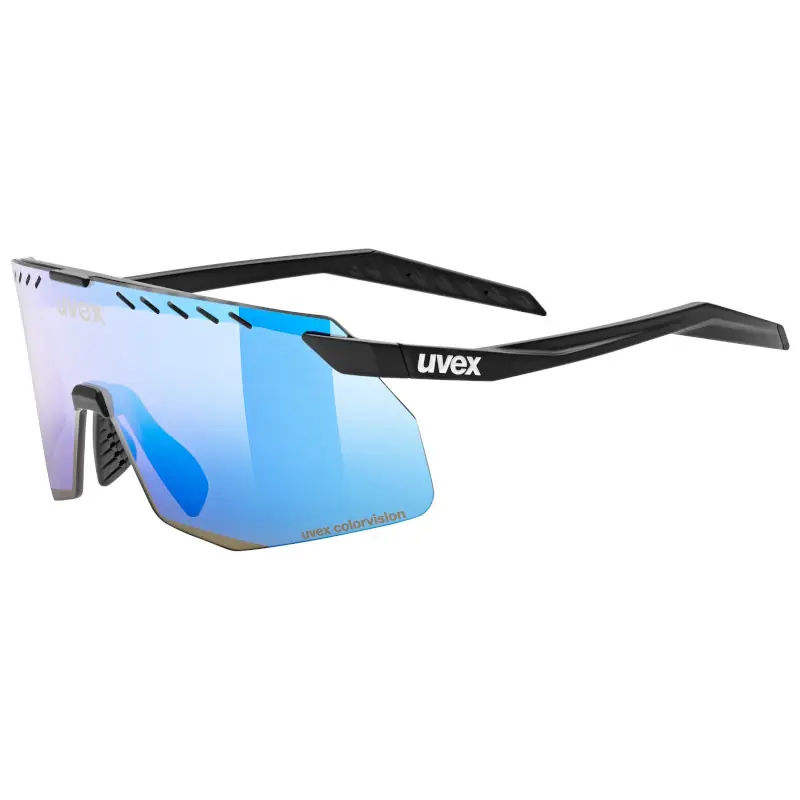 Uvex pace stage CV Brillenwechselglas - black matt/mirror blue colorvision - 2025 Neu