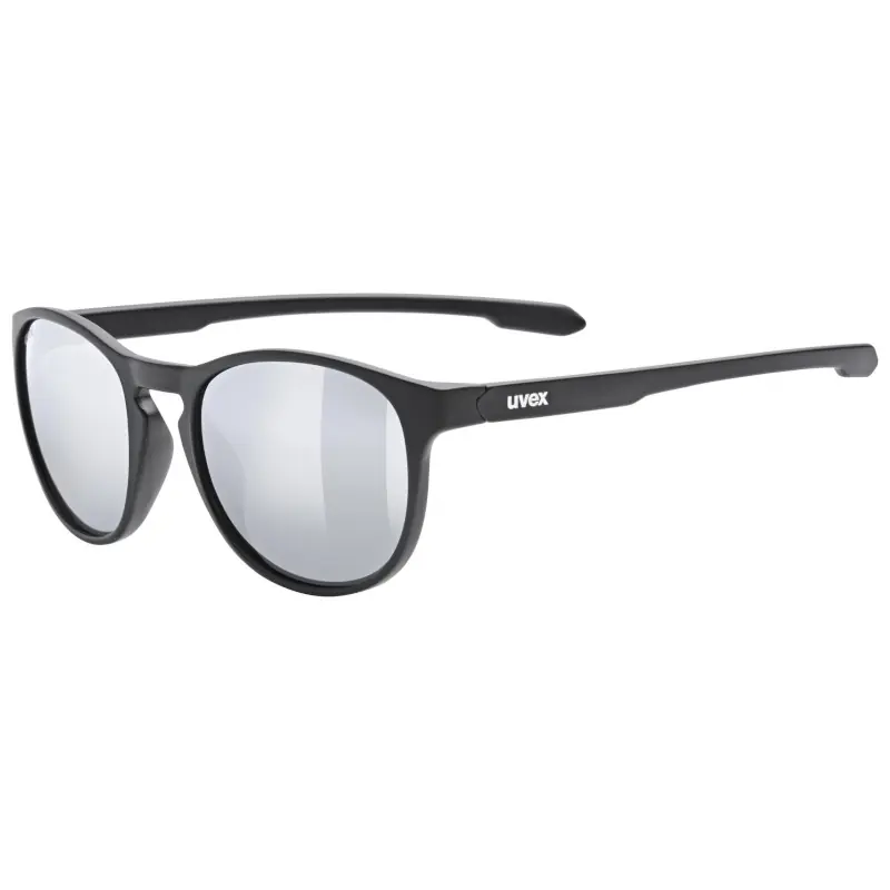 Neu Uvex LGL 53 Brille - black matt/mirror silver