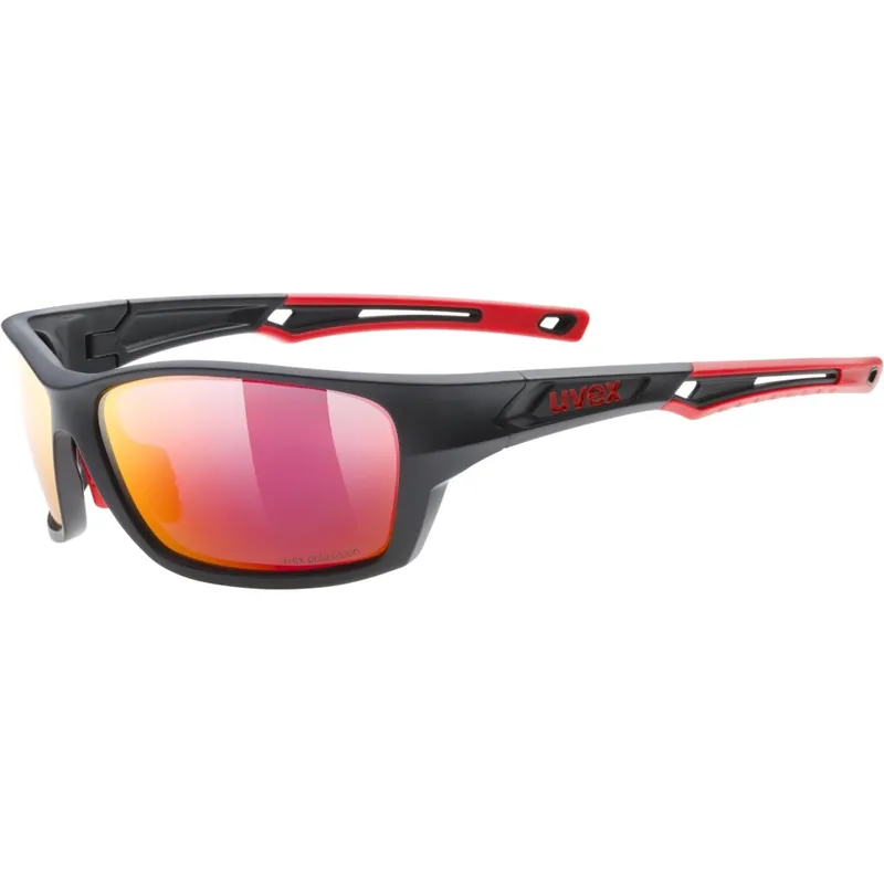 Uvex sportstyle 232 P Brille - black matt red/polavision mirror red Sale