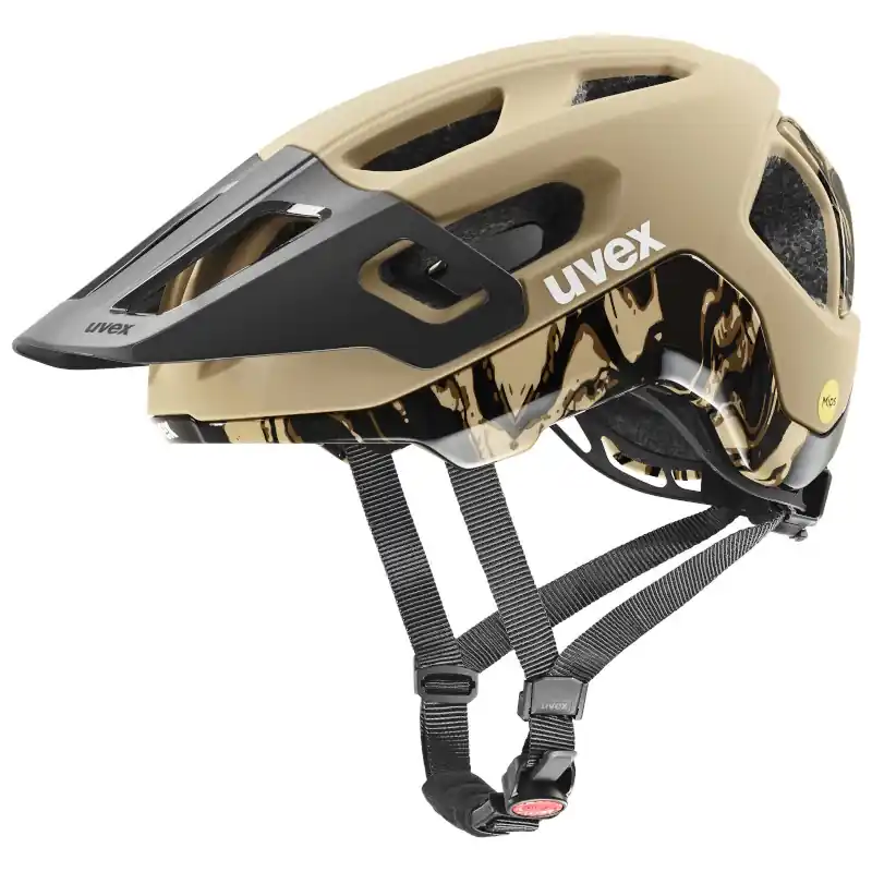 Uvex react MIPS Fahrradhelm - desert-black matt Markenware