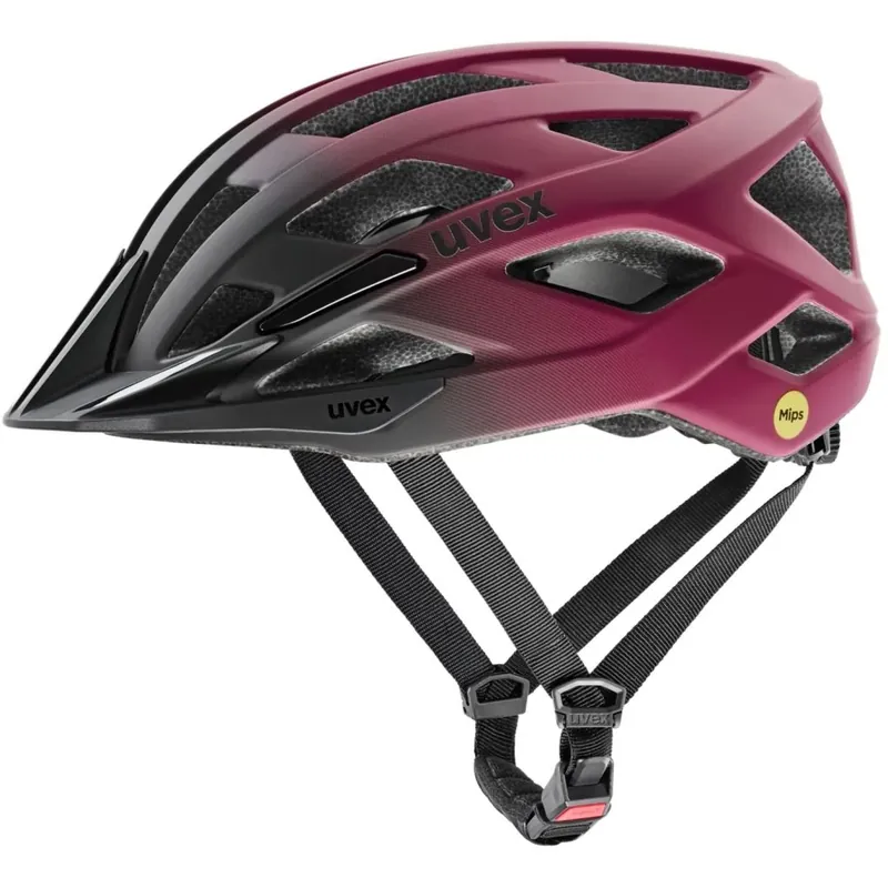 Uvex i-vo 2 MIPS Fahrradhelm - cranberry-black matt Expressversand