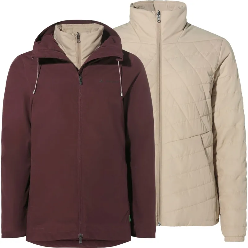 Vaude Mineo 3in1 Jacke Damen - dark oak uni Heißes Angebot