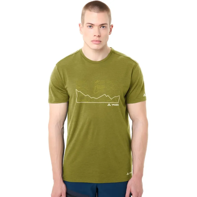 Jetzt Kaufen Vaude Tekoa Wool T-Shirt Herren - dark leaf