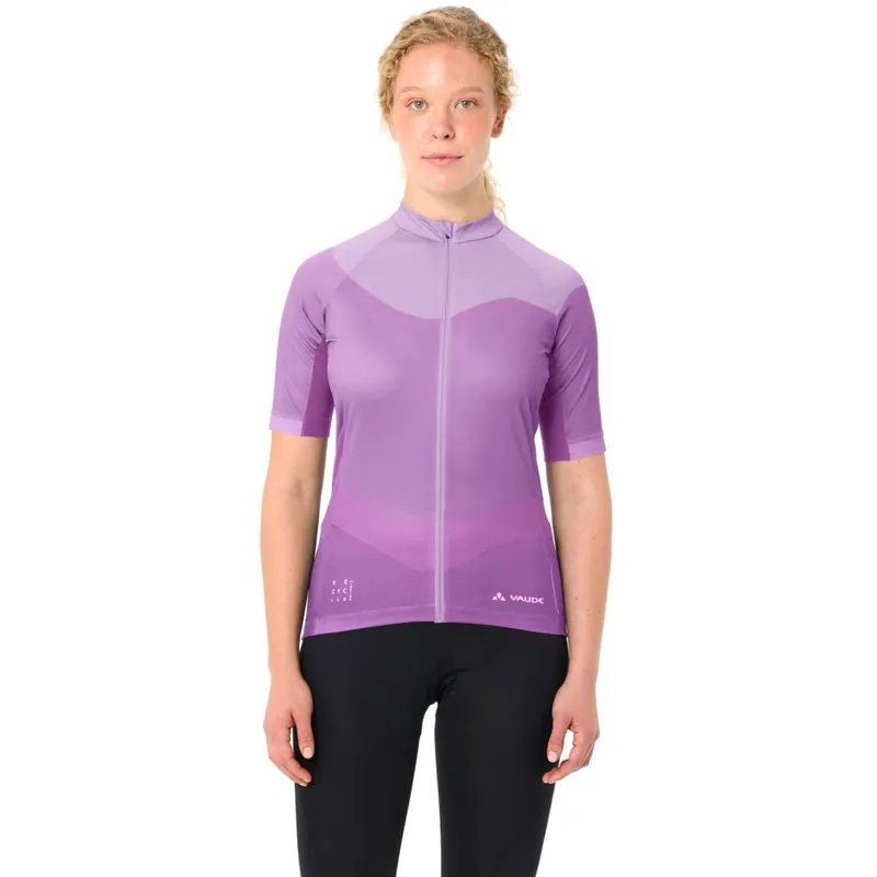 Begrenztes Angebot Vaude Posta Full-Zip III Kurzarmtrikot Damen - raspberry
