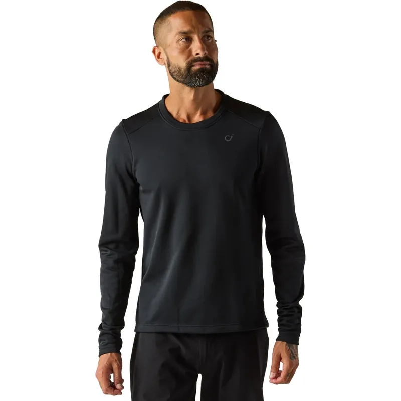 Letzte Chance Velocio Merino Trail Langarmtrikot Herren - Schwarz