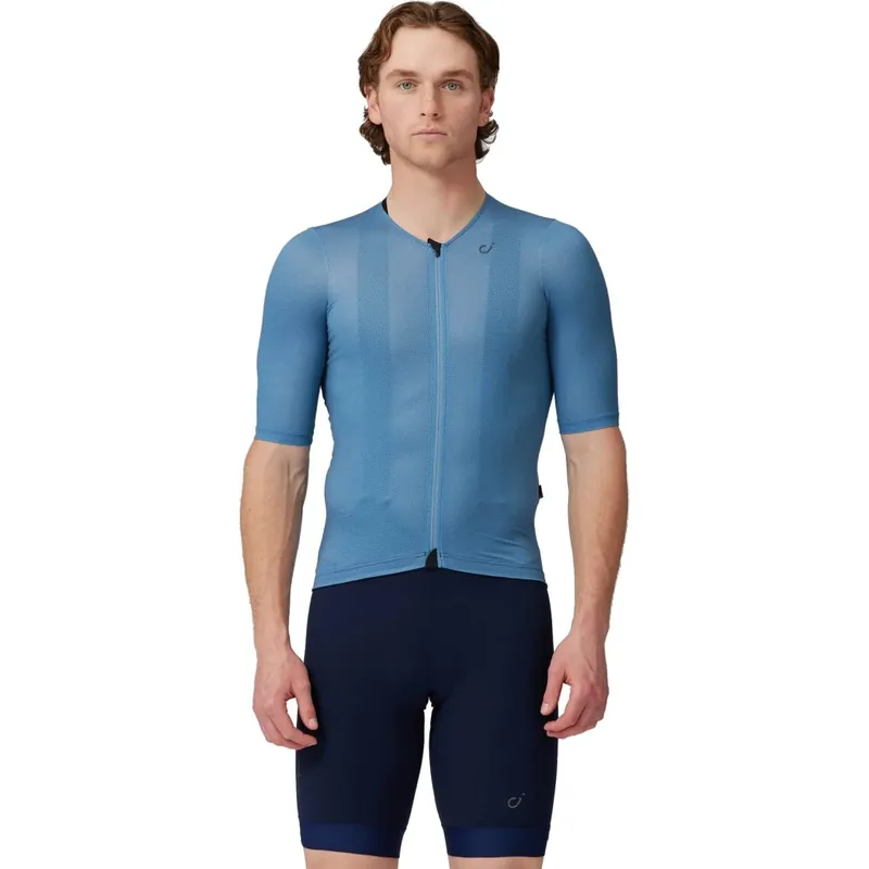 Markenware Velocio Ultralight Mesh Fahrradtrikot Herren MSS0653 - Copen Blue