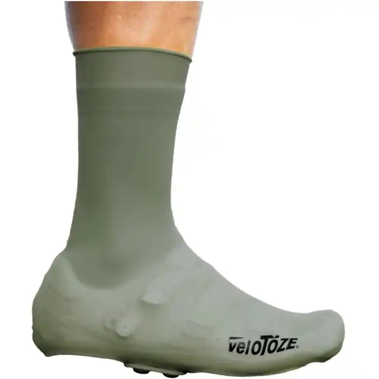 veloToze Silicone Snap Hohe Überschuhe mit Druckknöpfen - Dusty Green Nur Heute