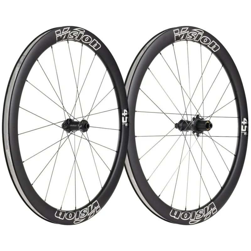 Vision Metron 45 SL Silver Edition Laufradsatz - 28" Carbon Clincher Centerlock - 12/15x100mm 12x142mm - Shimano HG-EV Billig