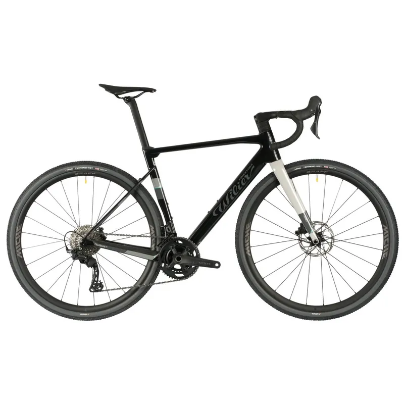 Wilier RAVE SL - GRX - GRAFF - Carbon Gravel Bike - 2026 - black silver glossy Nur Heute