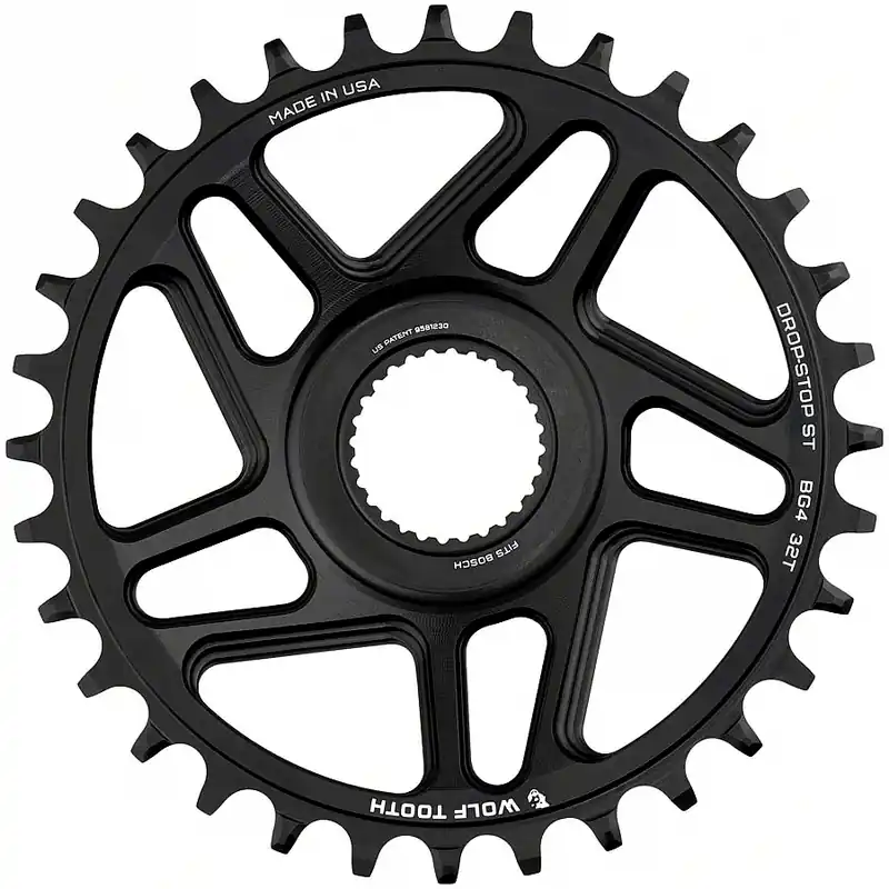 Wochenendangebot Wolf Tooth Bosch Gen.4 Direct Mount Kettenblatt Drop-Stop ST - schwarz