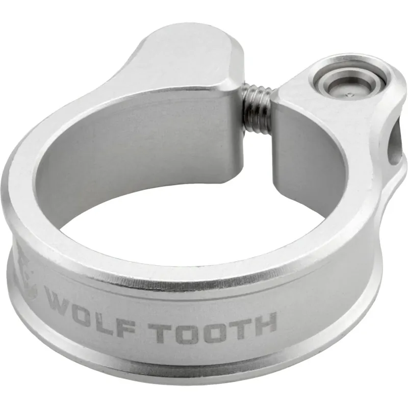 Nur Heute Wolf Tooth Sattelklemme - 36.4mm - rohsilber