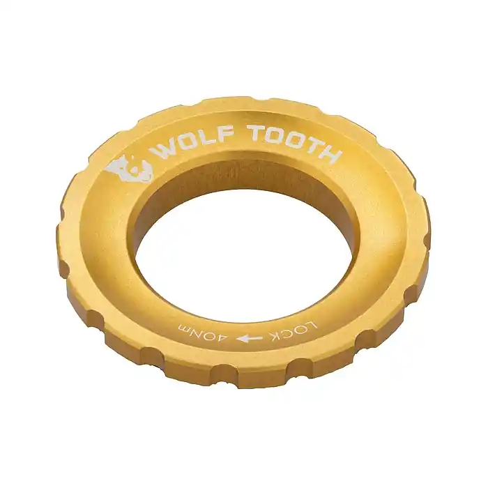 Top-Preis Wolf Tooth Centerlock Lockring - Außenverzahnung - gold
