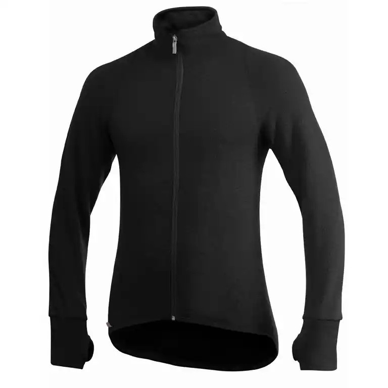 Woolpower Full Zip Thermo-Jacke 600 Unisex - schwarz Sonderangebot