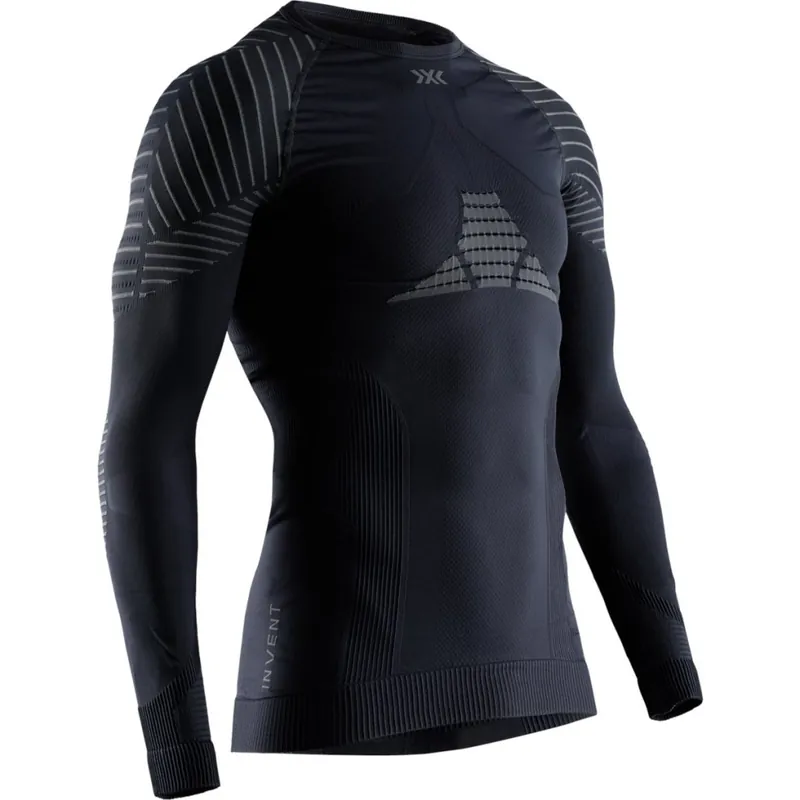 X-Bionic Invent 4.0 Langarm-Unterhemd Herren - black/charcoal Abverkauf