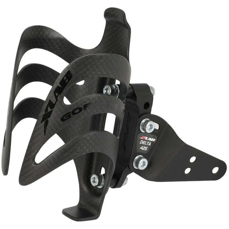 XLAB Delta 425 XT Adapter + Gorilla XT Carbon Flaschenhalter - schwarz Direktkauf