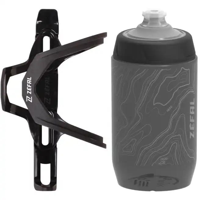 Zéfal Set Pulse Z2 / Sense Pro50 - Flaschenhalter + Trinkflasche 500ml - black/grey Zertifiziert